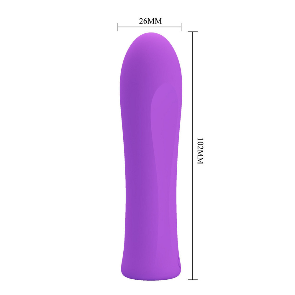Мини-вибратор PRETTY LOVE Alfreda 12 режимов, фиолетовый, 10.2 х 2.6 см Sex Aura Киев - изображение 7