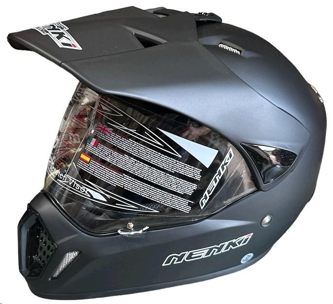 Шолом кросовий (mod:NENKI MX-310, чорний мат, розмір М) Мукачево - фото 1