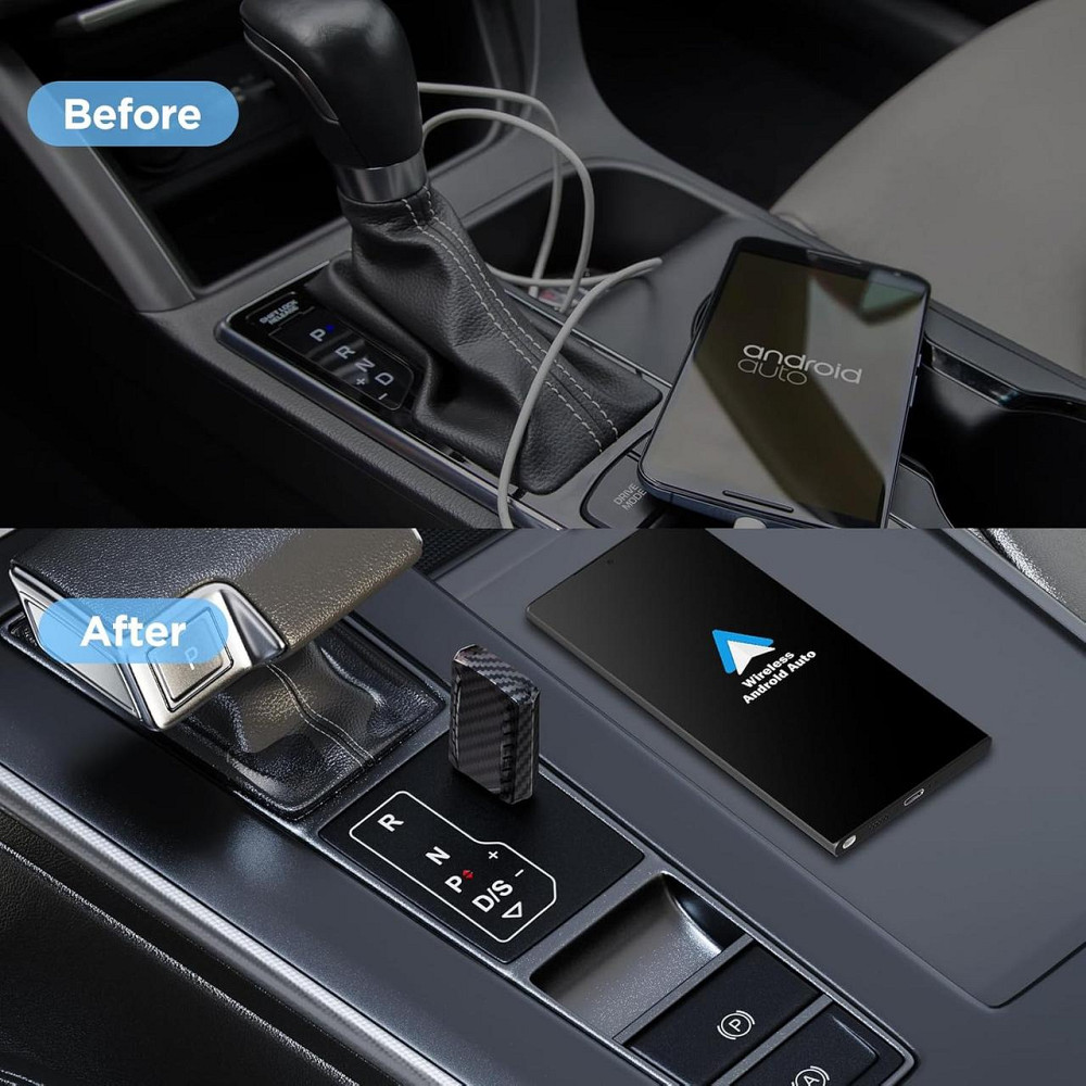 Бездротовий адаптер Android Auto для авто з 2017 року, перехідник з дротового Android Auto USB-A, USB-C, донгл для перетворення Київ - фото 5