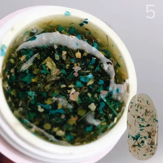 Гель з сухоцвітом Saga Professional Flower Fairy Gel № 05, 5 г Київ