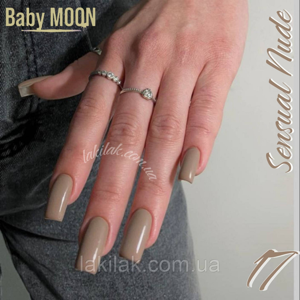 Гель-лак BABY MOON Sensual Nude №17 світло-бежевий, 6 мл Херсон - фото 1
