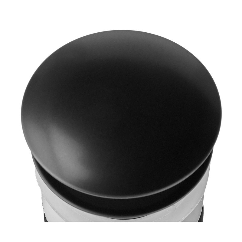 Донный клапан для раковины Zerix BV-02 BLACK 1 1/4'' без перелива автоматический СLICK-СLACK (Цвет черный) (ZX6018) Киев - изображение 5