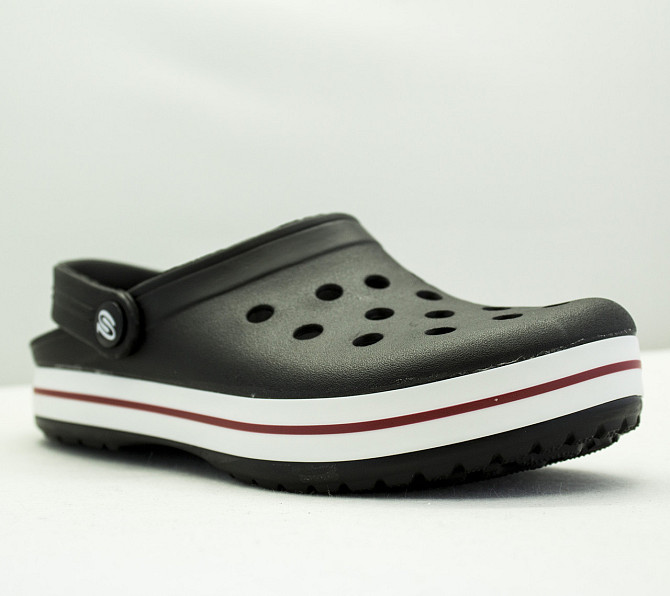 Крокси підліткові чорні сабо з великими дірками "Like Crocs" 39 Одеса - фото 1
