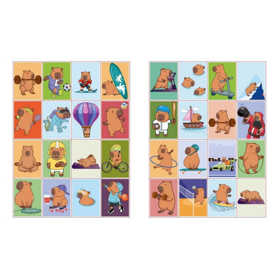 Дитяча розмальовка зі стікерами "Капібара і спорт" CB23, 16 сторінок Вінниця - фото 3