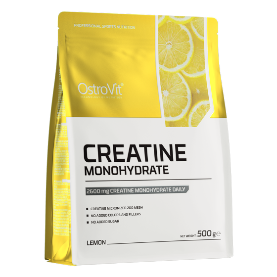 Креатин моногидрат, Creatine Monohydrate, OstroVit, 2600 мг, 500 г лимон Киев