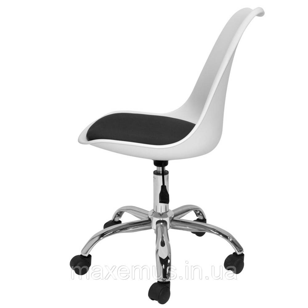 Офисное кресло для работы за компьютером В48 7 ортопедическое кресло для дома и офиса белое с черным Мостиска - изображение 5