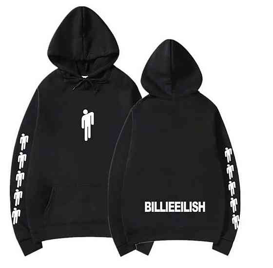 Чорна жіноча толстовка з принтом BILLIE EILISH Чернівці