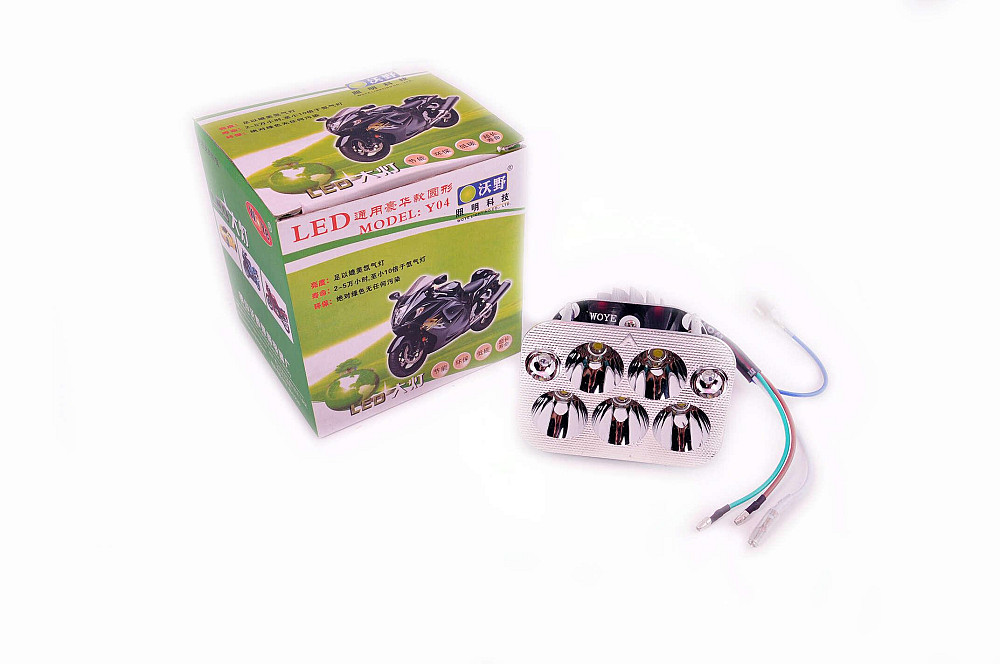 Модуль світлодіодний (12W, 5 діодів, RGB-підсвічування, 90*66mm) WOYE Київ - фото 1