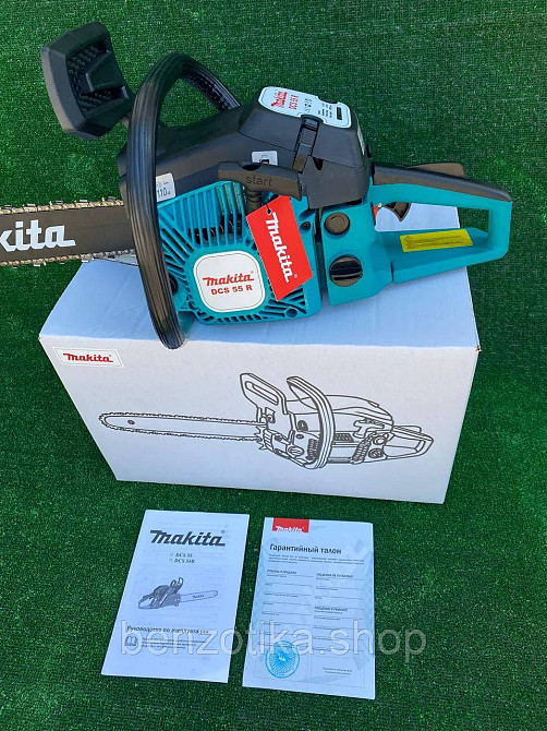 Мощная и надежная Бензопила Makita DCS 55R. Мощность 4.2 кВт, качественная сборка, шина Makita. Киев - изображение 3