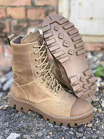 Тактичні водонепронекні зимові берці до -20 на хутрі військові теплі шкіряні берці WAR Львів