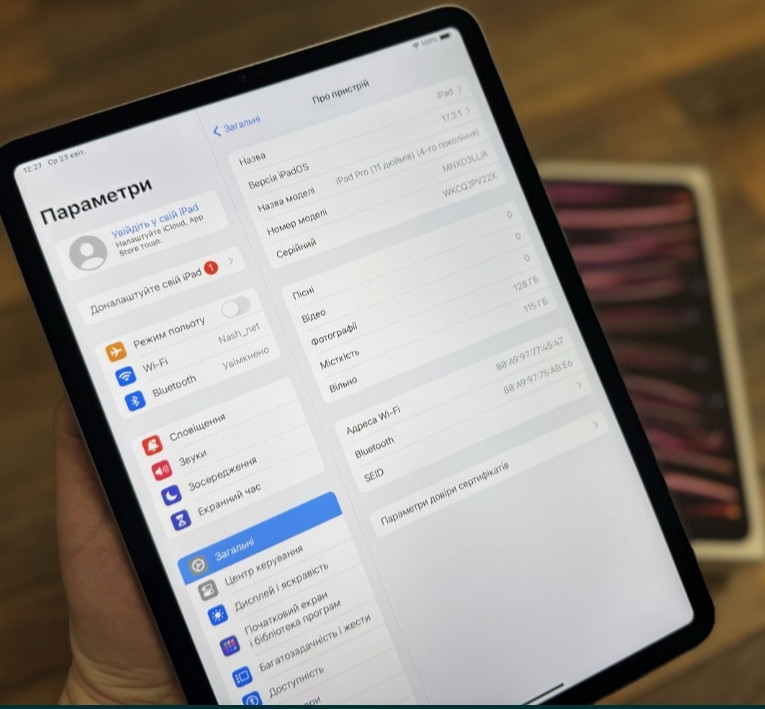 Планшет 2022 Ipad Pro M2 
128Gb 
wi-fi Київ - фото 2