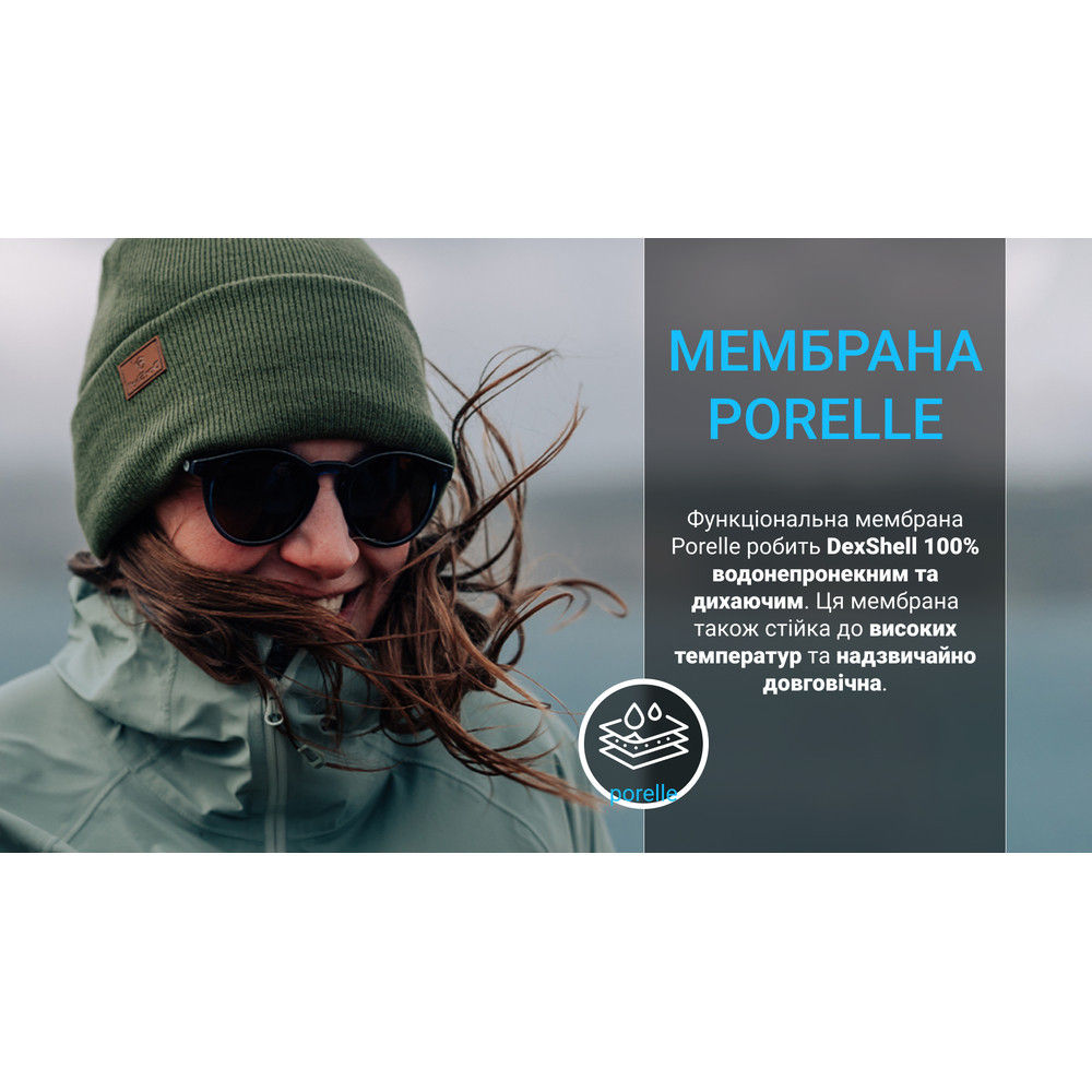 Водонепроницаемая шапка Dexshell, onesize (56-58 см), темно-зеленый. Ровно - изображение 3