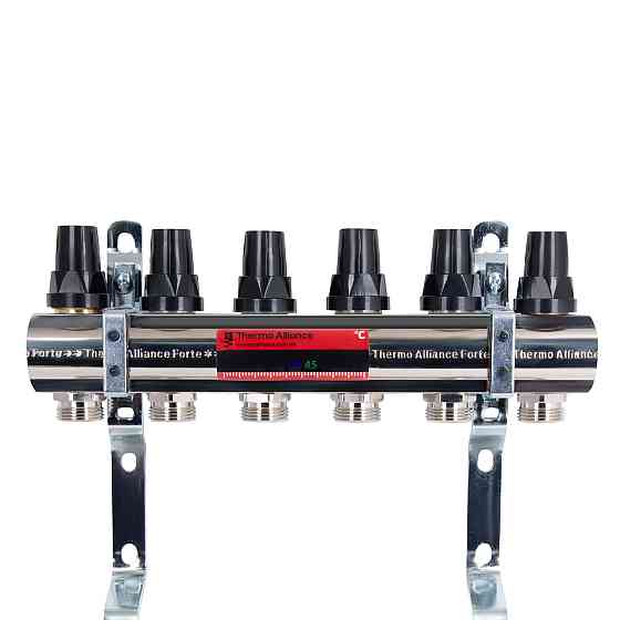 Комплект наклеек с термометром Standart для коллектора (красная+синяя) TAS342RB Thermo Alliance Киев