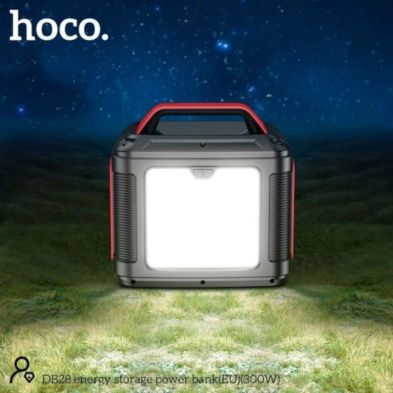 Портативная зарядная станция Hoco DB28 80000mAh (300W) Cеро-красная Винница