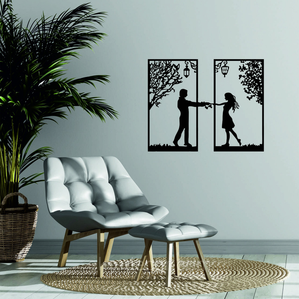 Декоративное настенное Панно «Девушка и парень» Декор на стену Киев - изображение 3