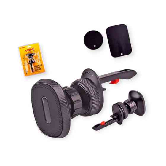 Подставка под телеф магнит на дефлектор с шарниром + вставка телефон, планшет UHV-2686BK Мукачево