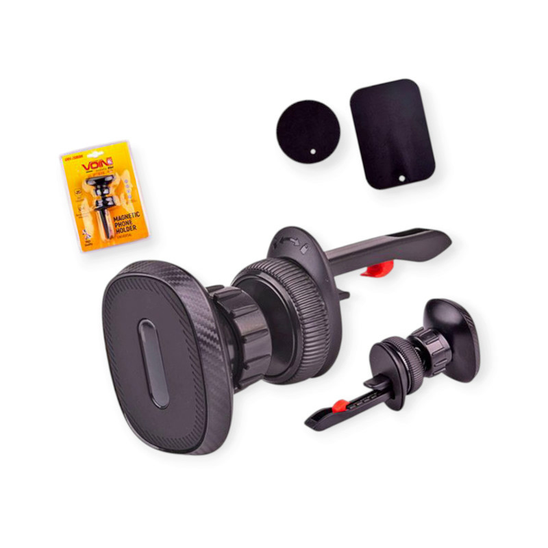 Підставка під телефон магніт на дефлектор з шарніром + вставка телефон, планшет UHV-2686BK Мукачево - фото 1