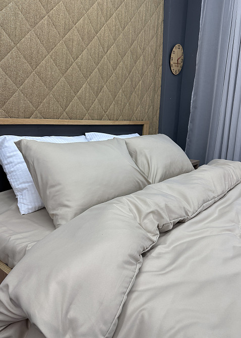 Комплект постельного белья, Decorator SOFTY UNO Fog Евро 200х215 Тауп (88-081) Киев - изображение 2