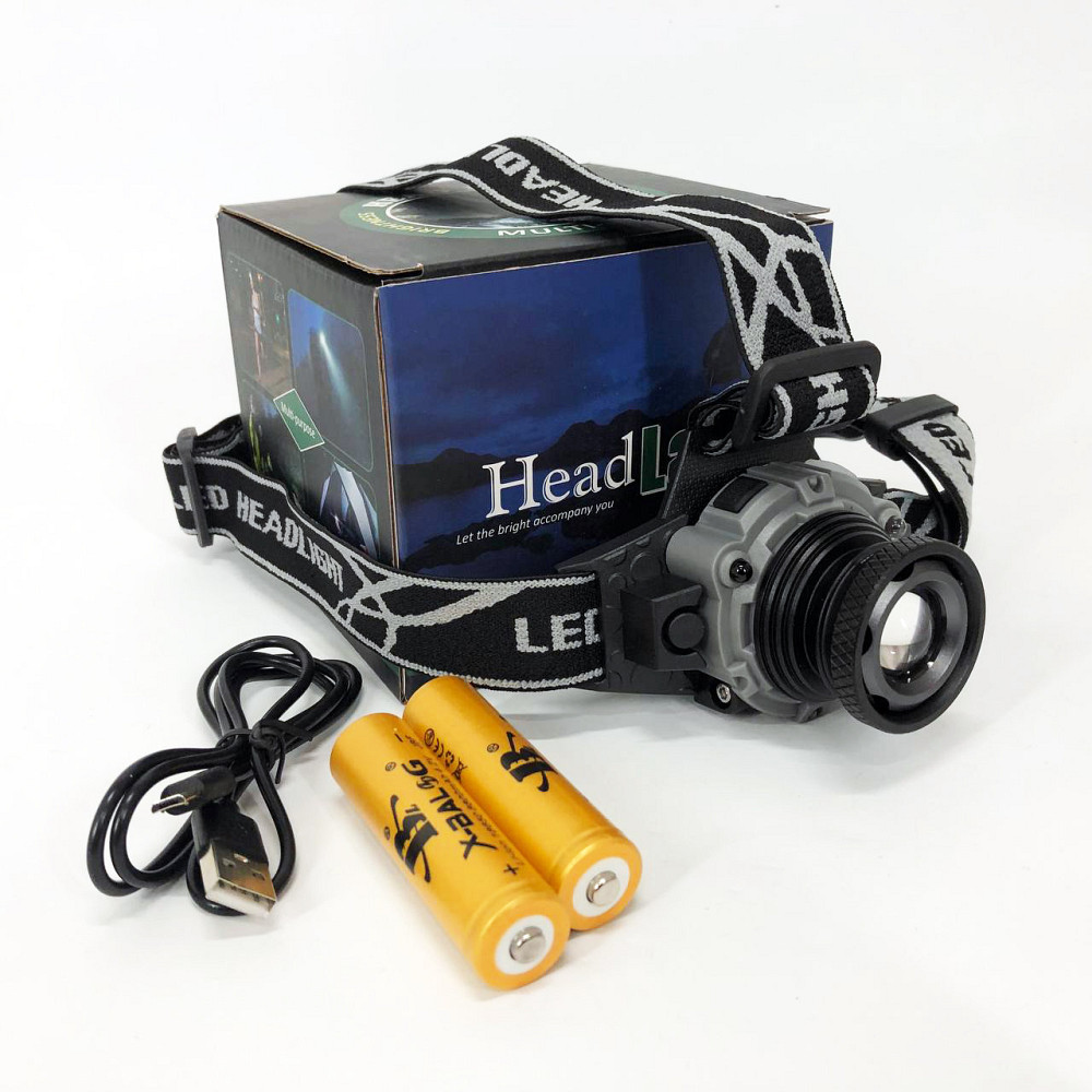 Фонарь для спасателей на голову BL-W002, Портативный светодиодный налобный фонарь KP-48 Львов - изображение 2