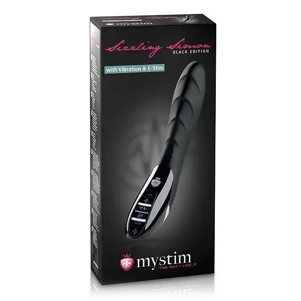 Вібратор з електростимуляцією Mystim Sizzling Simon eStim Black, міостімулятор Львів - фото 2