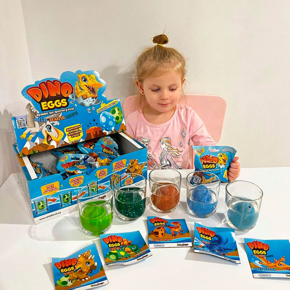Іграшка, що зростає, в яйці «Dino Eggs» - Динозаври неба, землі, моря Днепр - изображение 5