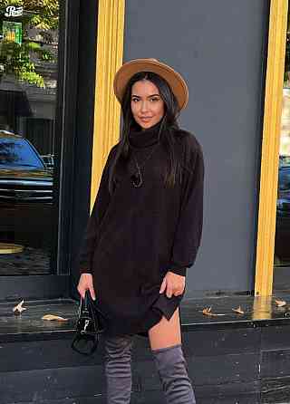 Тепла сукня з розрізами "Kleo" оптом | Батал | Розпродажа моделі Київ