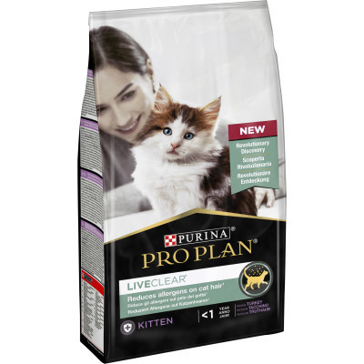 Сухий корм для кішок Purina Pro Plan LiveClear для зменшення алергенів на шерсті з індичкою 1.4 к (7613287232526) Вінниця - фото 1