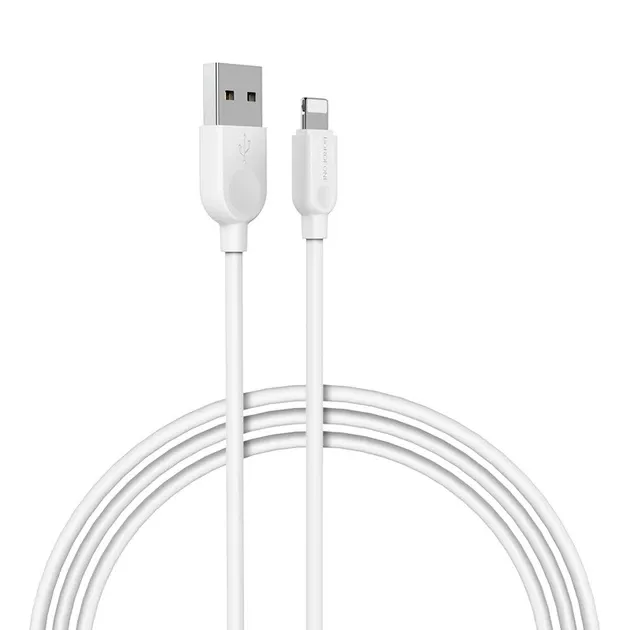 Кабель USB - Lightning 2 м, 2.4 А, ПВХ, прямі роз'єми, Borofone BX14 LinkJet, максимальний струм 2.4 Київ - фото 8