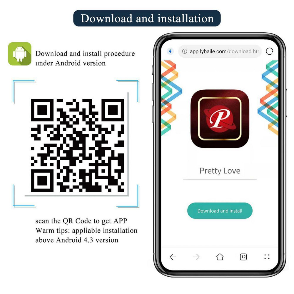 Анальная пробка с вибрацией PRETTY LOVE Smart App Vibrating Anal Plug Sex Aura Киев - изображение 10