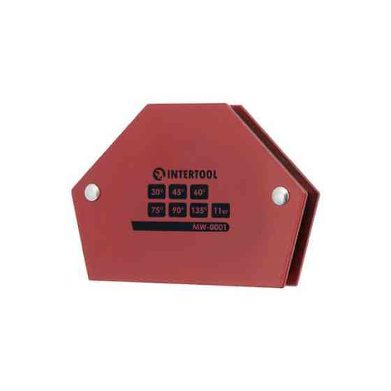 Держатель магнитный для сварки, трапеция, 30°, 45°, 60°, 75°, 90°, 135°, 11 кг, 100×68×14 мм INTERTOOL MW-0001 Киев