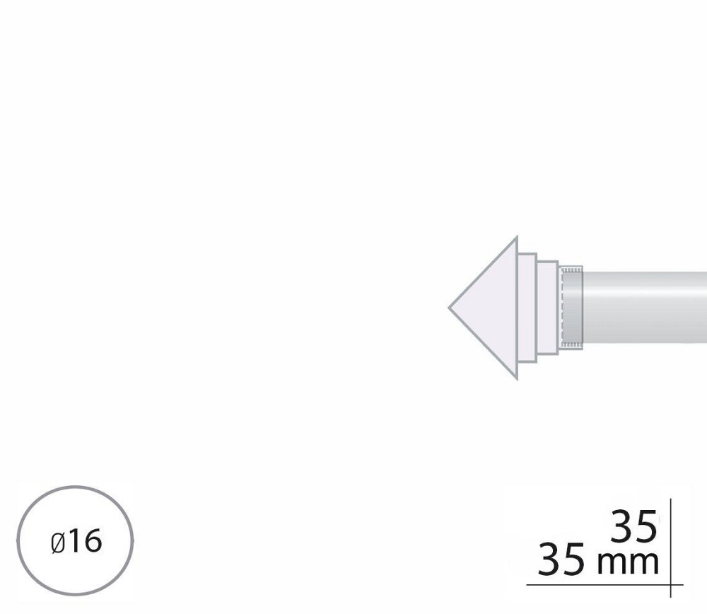Закінчення для карнизу Orvit СЕТРА 16 мм АНТИК Львов - изображение 2