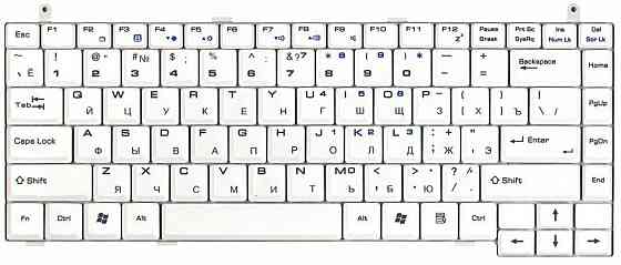 Клавиатура для ноутбука MSI (S420) White, RU Вінниця