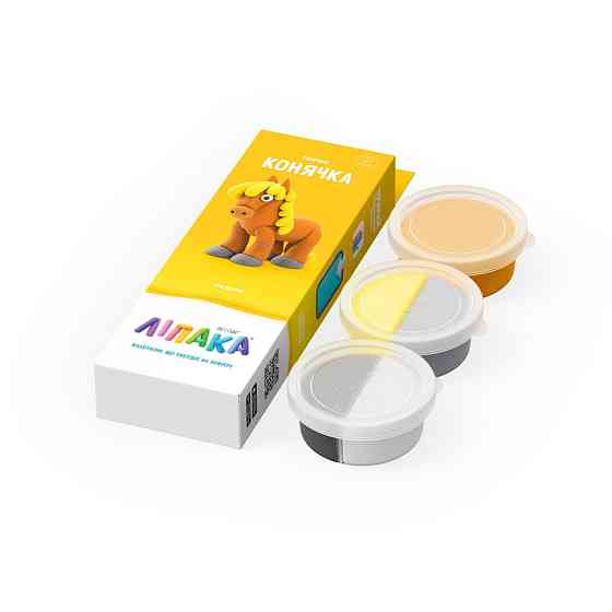 Набір самозатвердіючого пластиліну Конячка ЛИПАКА 30046-UA01 Вінниця