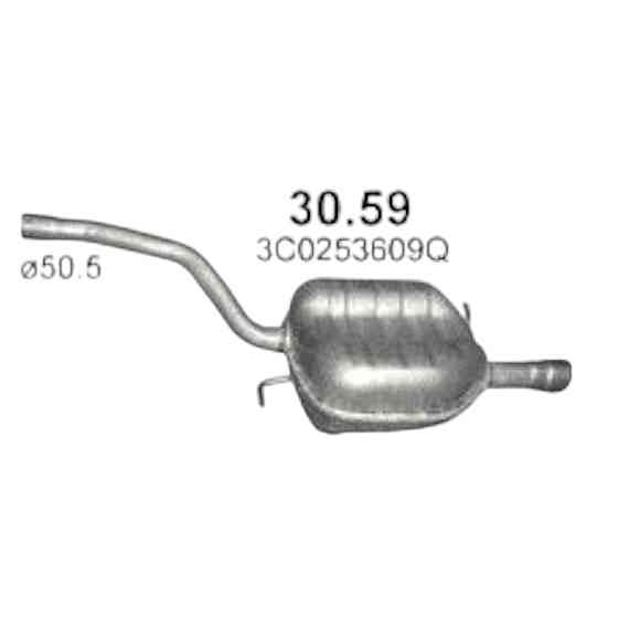 Глушитель автомобилЬ Фольцваген Passat 1.4-1.6 Мукачево