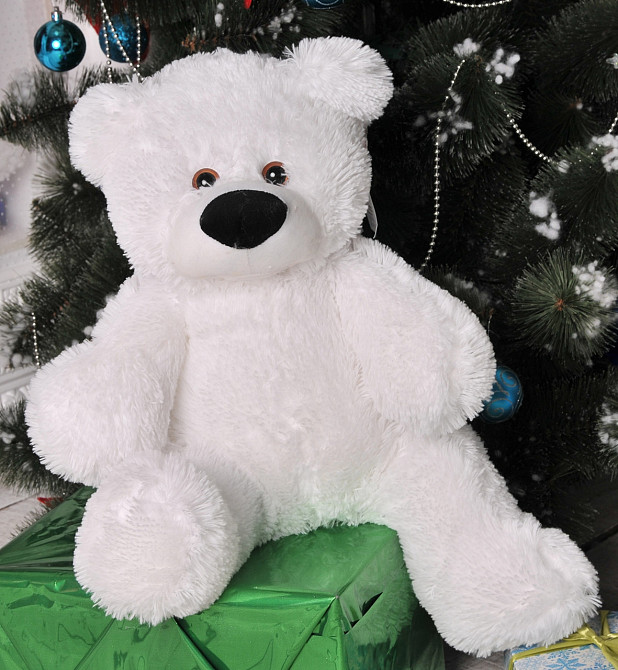 Алина Мишка Бублик 45 см Белый Киев - изображение 5