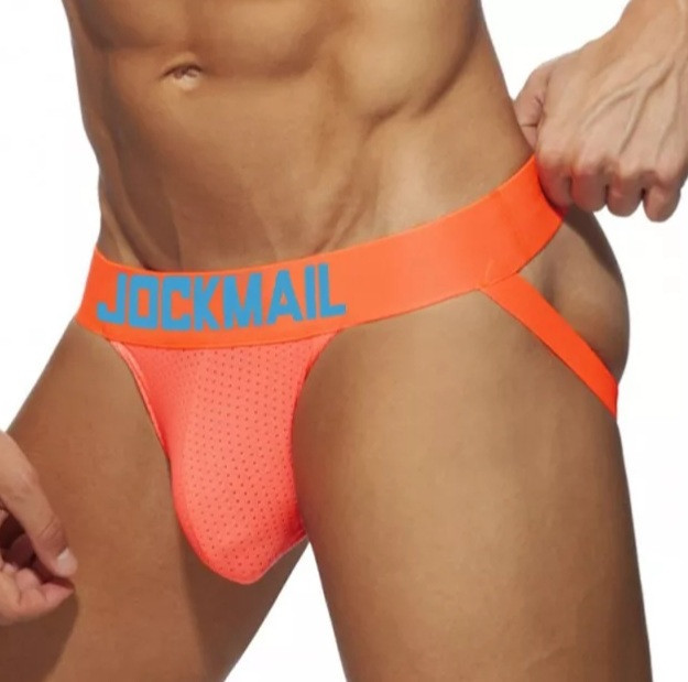 Мужские трусы джоки неоновые Jockmail универсальный оранжевый Киев - изображение 1