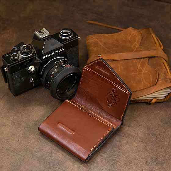 Оригінальне портмоне для чоловіків Коричневий (GRANDE PELLE) Київ