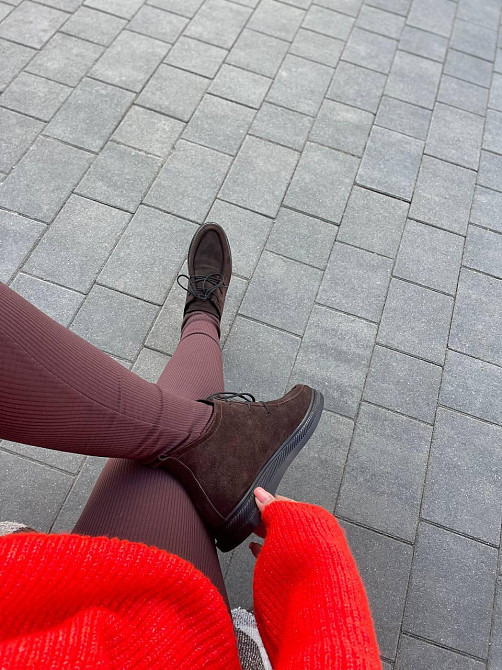 Arcoboletto Черевики жіночі Arcoboletto 305 шоколадні (весна-осінь, замша натуральна) (5771) Коломыя - изображение 7