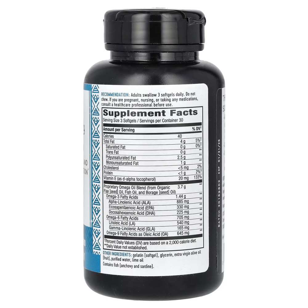 Омега 3 6 9 Nature's Way Omega Blend 90 капс лайм Київ - фото 2