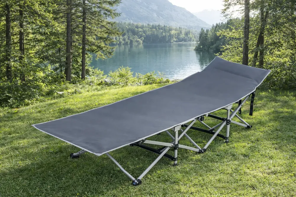 Раскладная кровать с ножками/ раскладушка /раскладной шезлонг (190х68х36) Grey Коломия - фото 1