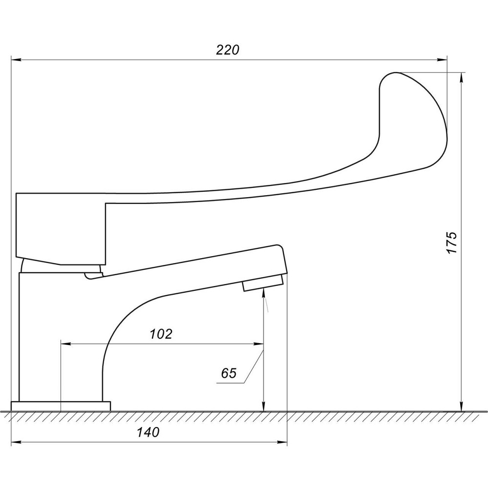 Змішувач для умивальника TOPAZ CLINIC TCL-15011 (000021458) Київ - фото 6