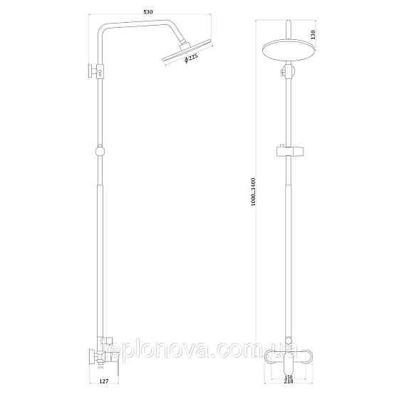 Душова система Globus Lux ONTARIO GLO-0005 Чернівці