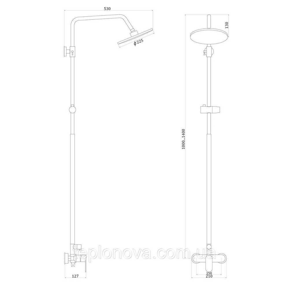Душова система Globus Lux ONTARIO GLO-0005 Чернівці - фото 4