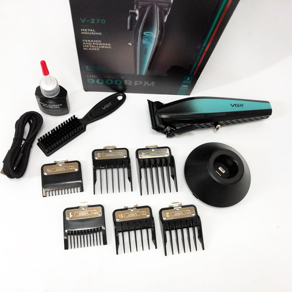 Триммер для стрижки аккумуляторный профессиональный VGR, Хороший беспроводной триммер TP-84 Львов - изображение 5