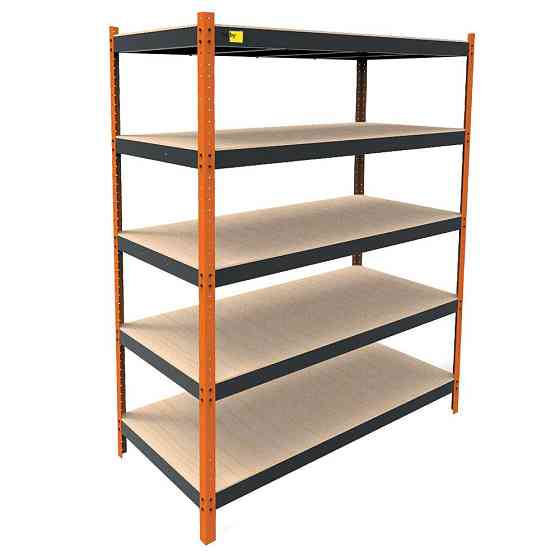 Металлический усиленный стеллаж Emby Heavy Series (размер 2500х1800x900мм) 5 полок ДСП до 300кг Винница