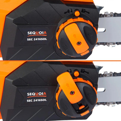 Ланцюгова пила SEQUOIA 2.4к Вт, шина 40 см, ланцюг 3/8'', 1.3 мм, 5.3 кг (SEC2416SOL) Вінниця - фото 8