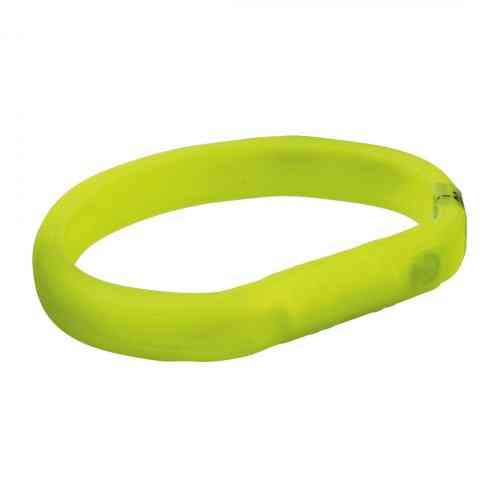 Ошейник Trixie Flash Light Ring USB для собак с подсветкой силиконовый зеленый размер L-XL 70 cм/18 мм Киев