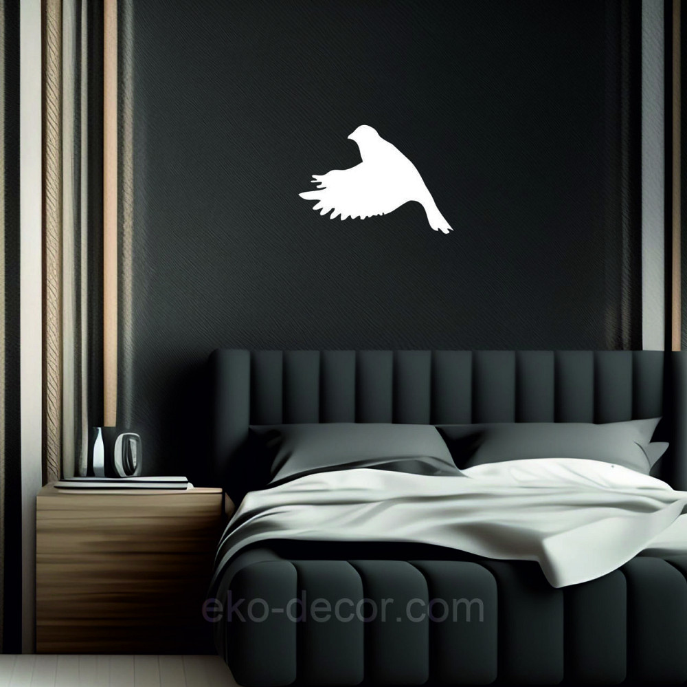 Декоративное настенное Панно «Птичка» Декор на стену(цена за 1шт) 20*14 см, Белый Киев - изображение 7