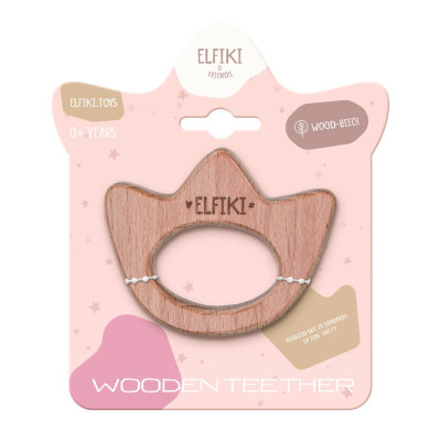 Прорезыватель Elfiki деревянный Эльфик корона (ІГ-0131) Винница - изображение 1