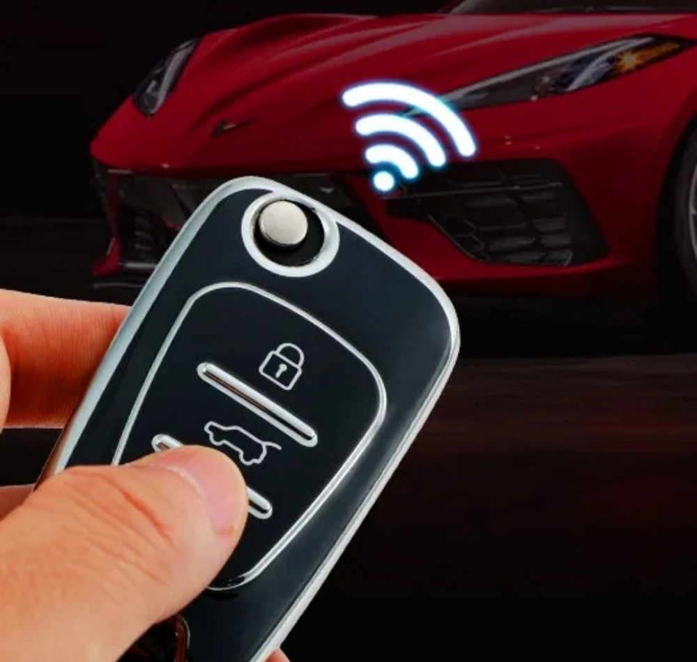 Захисний чохол для автомобільного ключа Hyundai Kia Чорний Смела - изображение 4